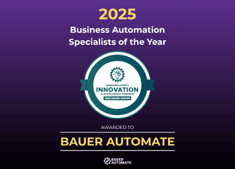 Bauer Automate Wins Business Automation Specialists of the Year 2025